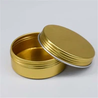Κουτί δώρου 25ml Golden High Quality Στρογγυλό Προμηθευτής κοσμημάτων από αλουμίνιο