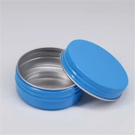 77*35mm 100ml Μπλε προσαρμοσμένο κουτί αλουμινίου εκτύπωσης με καπάκι για καραμέλα